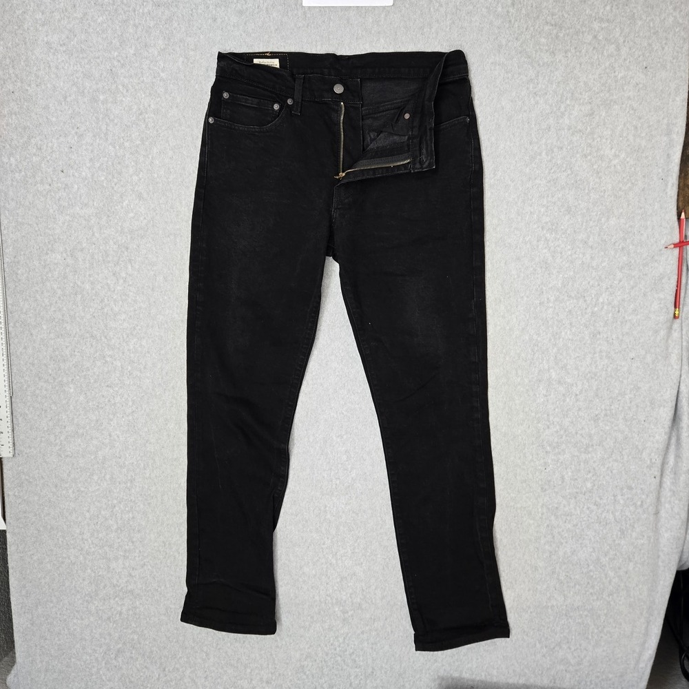 Levi's Premium Men Jeans 34X32 Black Denim 511 Slim Fit 31" Inseam